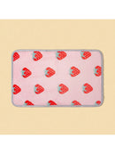 Axyaa Pink Strawberry Plush Pet Blanket for Cats and Dogs