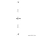 Axyaa LED Floor Lamp Acrylic Long Line Light Black Modern Minimalism Bedroom Decor