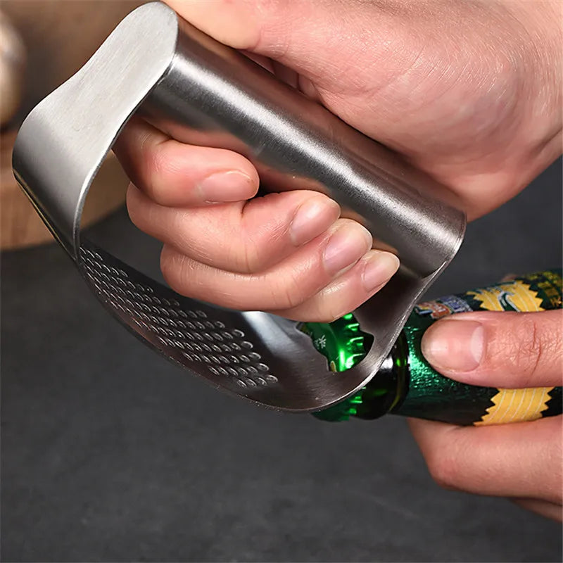 Axyaa Stainless Steel Garlic Press & Ginger Grinder Kitchen Utensils