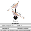 Nordic LED Bird Wall Lamp Rotatable Pendant Light Indoor Decoration Axyaa