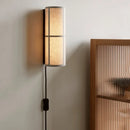 Axya Cloth Wall Lamp Plug-in for Living Room Bedroom Decor