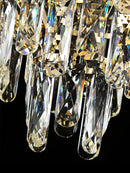 Axyaa Luxe LED Crystal Chandelier for Elegant Living Room Lighting