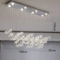 Axyaa Crystal Chandelier, Luxury Pendant Light for Living Room and Dining Room