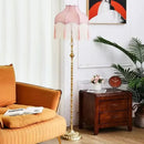 Axyaa Retro Tassel Floor Lamp for Living Room Bedroom Villa Sofa Edge