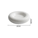 Axyaa Ceramic Dinner Plate Set - Irregular Texture, Thick Soup Plate, Special Tableware