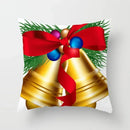 Axyaa Christmas Bell Red Throw Pillow Cover