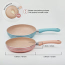Axyaa Non-Stick Mini Egg Pan Skillet, 16cm, Induction Gas Stove, Kitchen Cookware