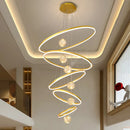 Axyaa Crystal Chandelier - Luxury Living Room Lighting - Bedroom Pendant Lamp
