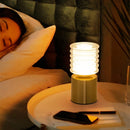 Axyaa Cordless Magnetic Desk Lamp, Three-Level Dimmable LED Table Lamp, Rechargeable & Portable