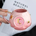 Axyaa Starry Sky Sparkling Cup: Creative Birthday Gift Mug, Colorful Stars Design
