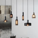 Axyaa Industrial Loft Cement Pendant Lamps Wrought Iron Lampshade E27 LED Vintage Lighting