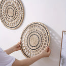 Axyaa Rattan Grass Weaving Wall Plate for Stylish Home Decor