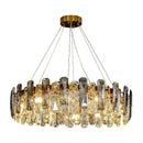 Axyaa Luxury Crystal LED Chandelier for Home Decor & Living Room