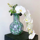 Axyaa Glass Vase Pebble Marble Handmade Floral Arrangement Terrarium Home Decor