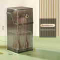 Axyaa Clear Makeup Organizer with Drawer and Lid - Cosmetic Storage Box