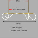 Axyaa Nordic LED Musical Note Chandelier: Creative, Simple, Postmodern Art Lighting