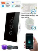 Axyaa Smart WiFi RF433 Touch Switch Voice Control App Panel Alexa Compatible