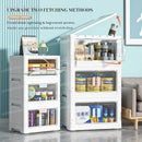 Axyaa Stackable Transparent Storage Box Set for Organizing Clothes, Toys & Snacks