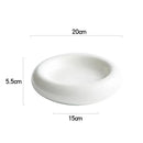 Axyaa Ceramic Dinner Plate Set | Round Soup Dessert Sushi Tableware | Creative Insulation Plate