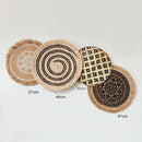 Axyaa Seaweed Woven Hanging Plate: Creative Home Decor and Porch Wall Art