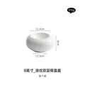 Axyaa Artistic Conception Ceramic Insulation Plate, Hotel Restaurant Tableware, Creative Club Dish