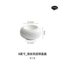 Axyaa Artistic Conception Ceramic Insulation Plate, Hotel Restaurant Tableware, Creative Club Dish