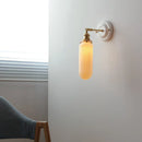 Axyaa White Ceramic Wall Lamp LED Nordic Japanese Style, Modern Design