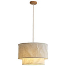 Axyaa Zen Linen Chandelier - Japanese Retro Chinese Style Lamp