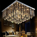 Axyaa Modern Crystal Square Chandelier for Dining Room, Hallway, Entrance