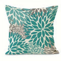Axyaa Blue Gray Floral Pattern Printing Pillowcase - Fashionable Home Furnishing