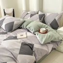 Axyaa Home Cotton Queen Bedding Set with Sheets Comforter Cover Pillowcase