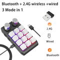Axyaa 12-Key Macro Custom Mechanical Keyboard with Hot-swap, Bluetooth, and USB Connectivity