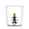 Axyaa 3D Christmas Glass Mug Cup - Snowflake Tree Snowman Design