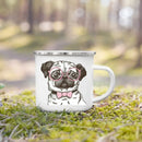 French Bulldog Print Enamel Mug by Axyaa - Dog Lover's Gift & Coffee Cup