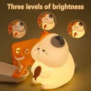Axyaa Silicone Cat Night Light Lamp - Rechargeable Touch Patting Fun Decor