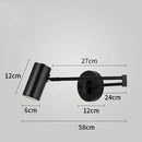 Axyaa Nordic Rocking Arm Telescopic LED Wall Lamp for Bedroom & Living Room