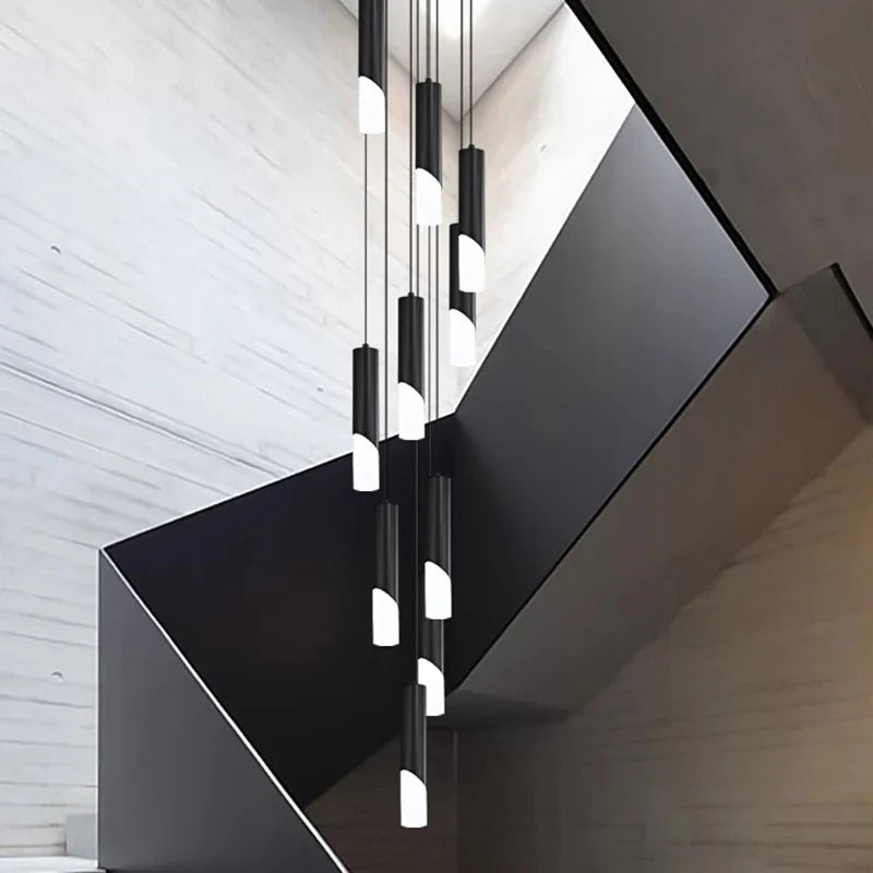 Axyaa Staircase Chandeliers LED Pendant Light for Modern Home Decor