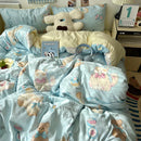 Axyaa Soft Skin-friendly Bedding Set with Duvet Cover, Bedsheet, Pillowcases