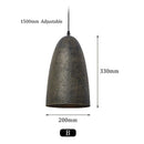Axyaa Metal Round LED Pendant Lamp - Black Bell Design