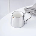 Axyaa Electroplated Ceramic Coffee Cup - Nordic Light Luxury, Personalized Gift Mug