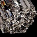 Axyaa Stainless Steel Round Crystal Ceiling Lights for Hotel Lobby, Bar, Cafe