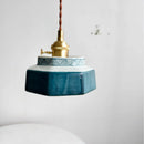 Axyaa Ceramic LED Pendant Lamp - Japanese Style Mid-Century Light for Bedroom & Dining