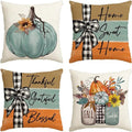 Axyaa Fall Pumpkin Home Sweet Home Pillow Covers