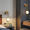 Axyaa Gold Glass Ball Wall Light Sconce for Bedroom & Living Room