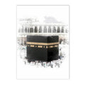 Axyaa Islamic Canvas Art Print Mecca Kaaba Bohemia Decor