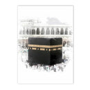 Axyaa Islamic Canvas Art Print Mecca Kaaba Bohemia Decor