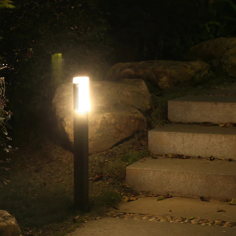 Axyaa Modern Waterproof Solar LED Garden Lawn Light for Outdoor Landscape Lighting