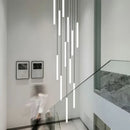Axyaa Modern Luxury Stair LED Chandelier Pendant Light Minimalism Acrylic Droplight