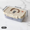 Axyaa Divided Food Storage Box for Onion Ginger Garlic with Handle