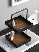 Axyaa Cosmetic Desk Organizer Jewelry Bathroom Makeup Perfume Skin Care Storage Rack